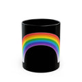 "Gay Away the Pray" Black Ceramic Mug — Graphic