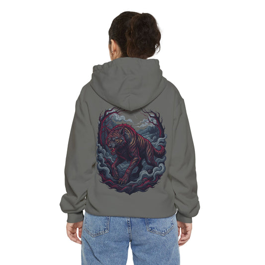 Color: Grey | The Beast of Gévaudan (France) Garment-Dyed Hoodie