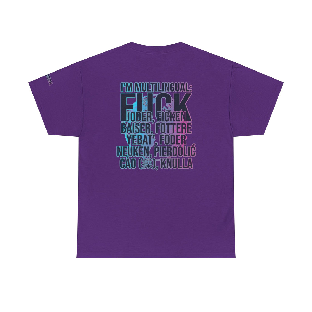Color: Purple | I'm Multilingual Premium Graphic Tee