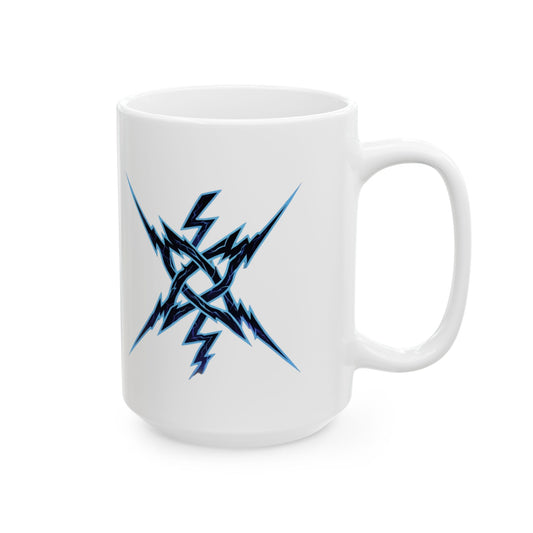 "Triple Goddess Tempest" White Ceramic Mug — Graphic
