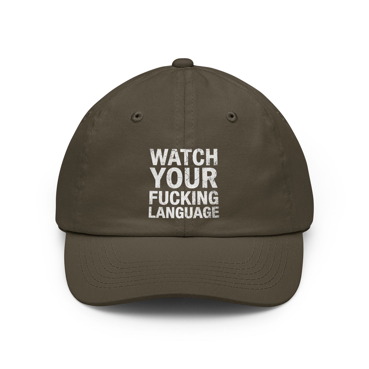 Color: Olive | Watch Your Language Dad Hat