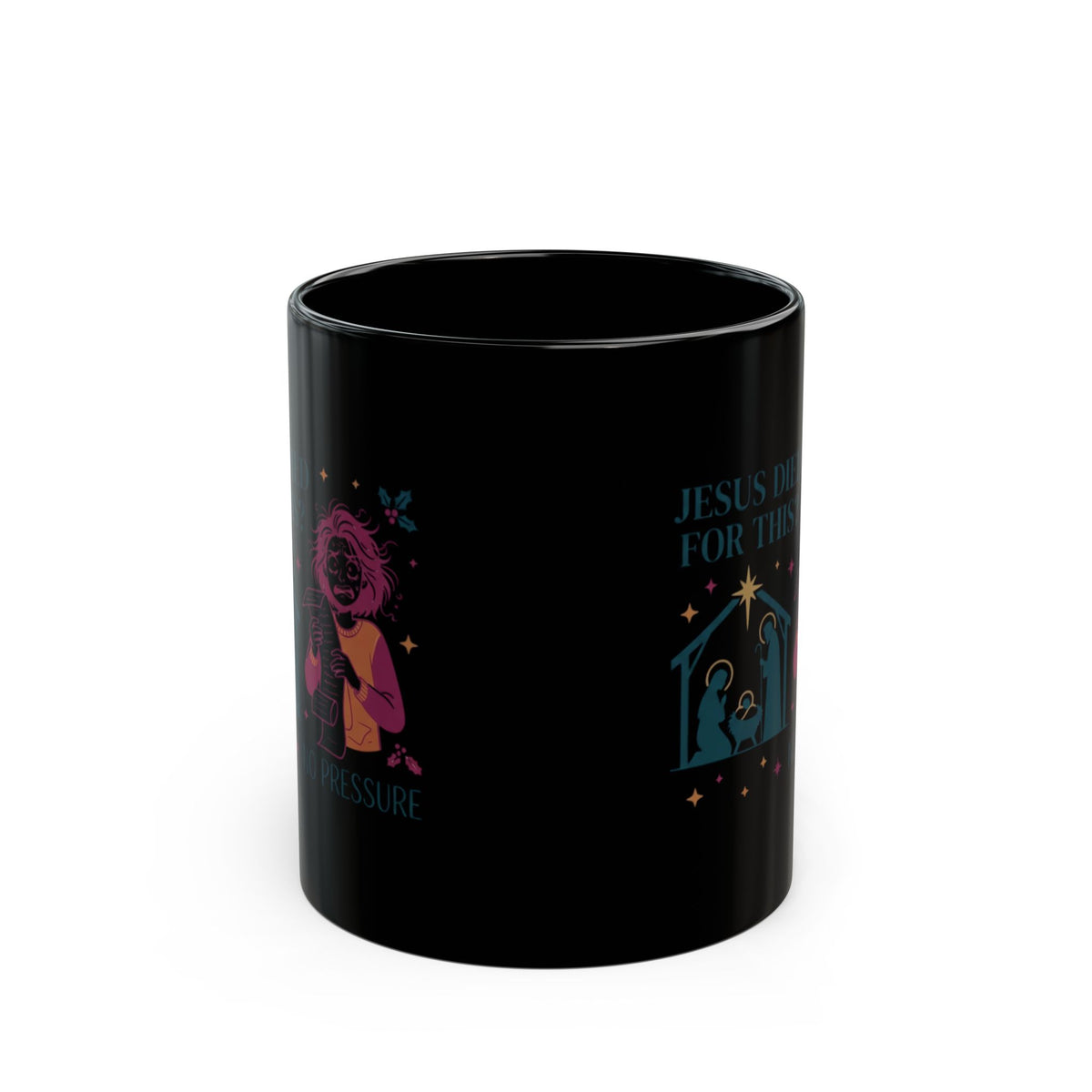 "Jesus Died For This" Black Ceramic Mug