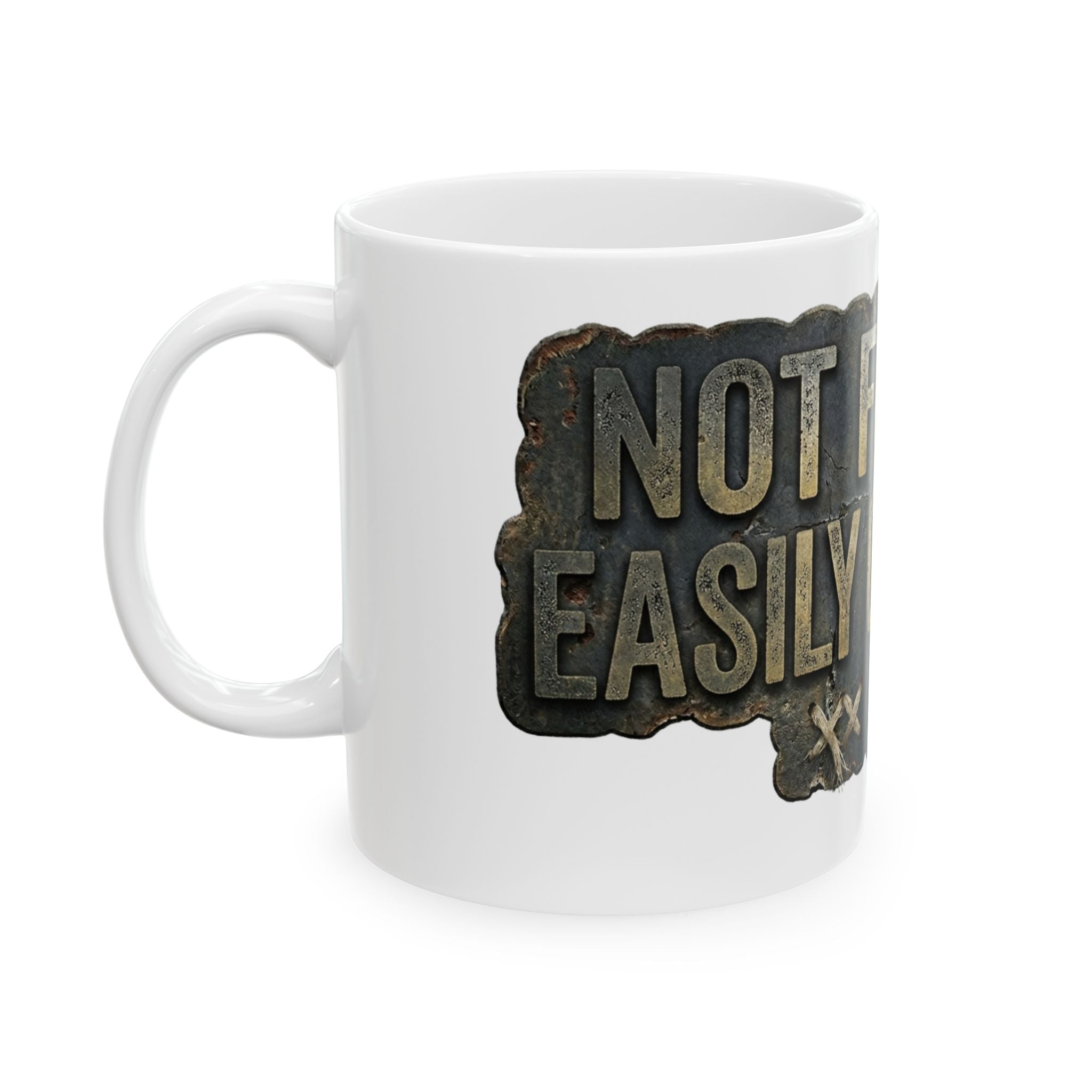 "Not for the Easily Offended" White Ceramic Mug