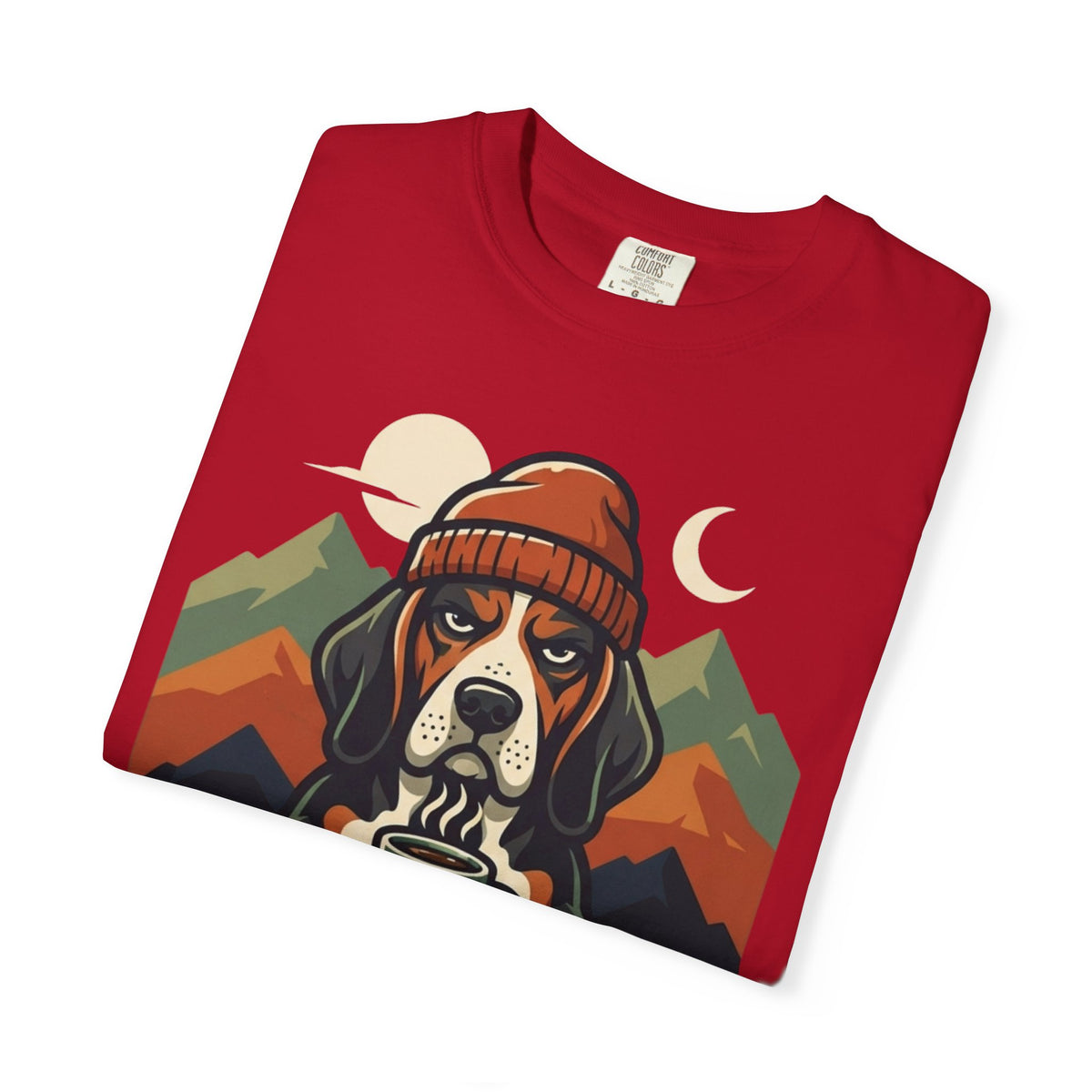 Resting Camping Face Unisex Garment-Dyed Tee