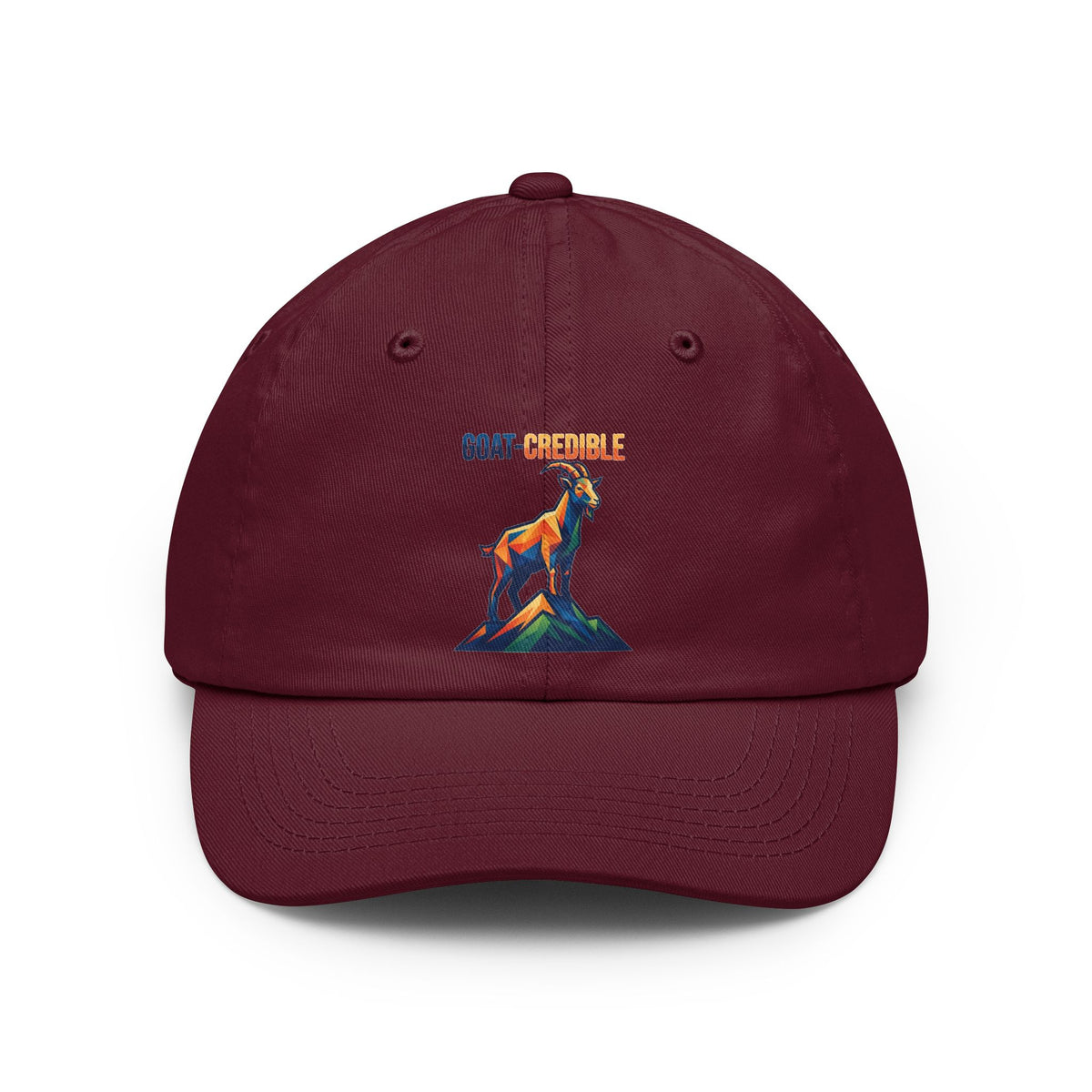 Color: Maroon | Goat Credible Dad Hat