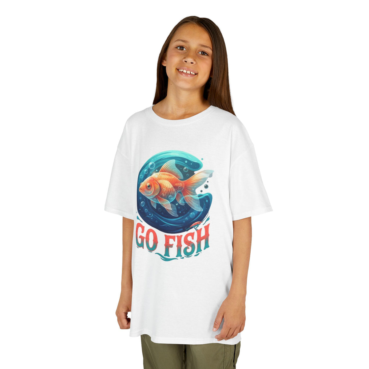 Color: White | Go Fish Kids Tee