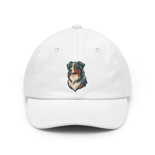 Color: White | Australian Sheperd Dad Hat — Graphic