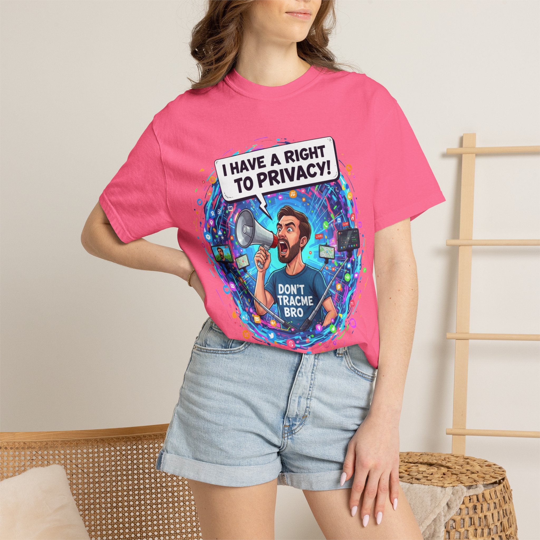 "The Right to Privacy"  Unisex Garment-Dyed T-shirt