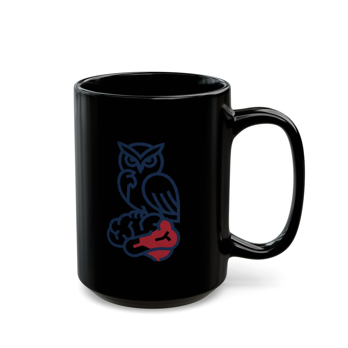 "Make America Think Again" Black Ceramic Mug — Graphic