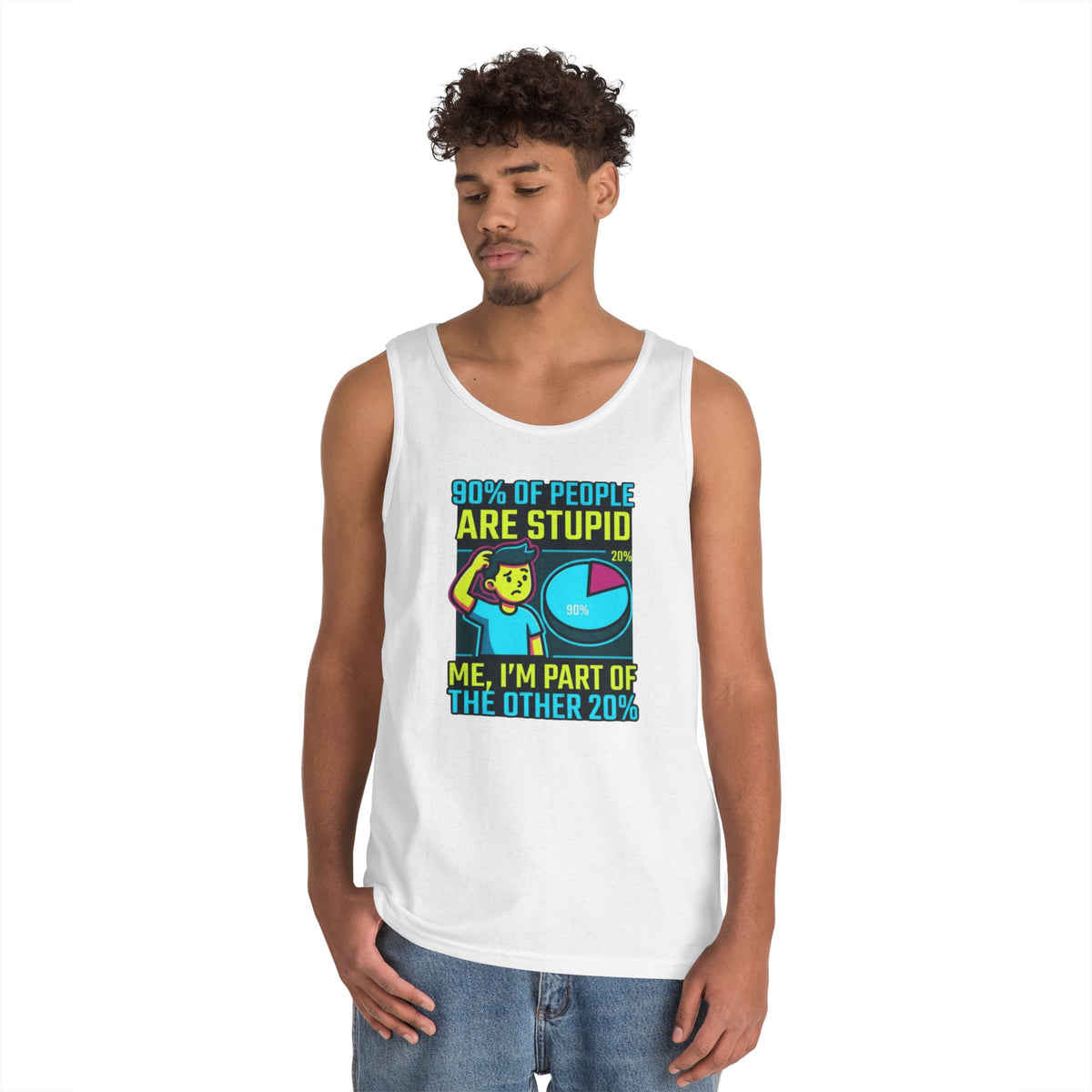 "90% Of People Are Stupid" Tank Top