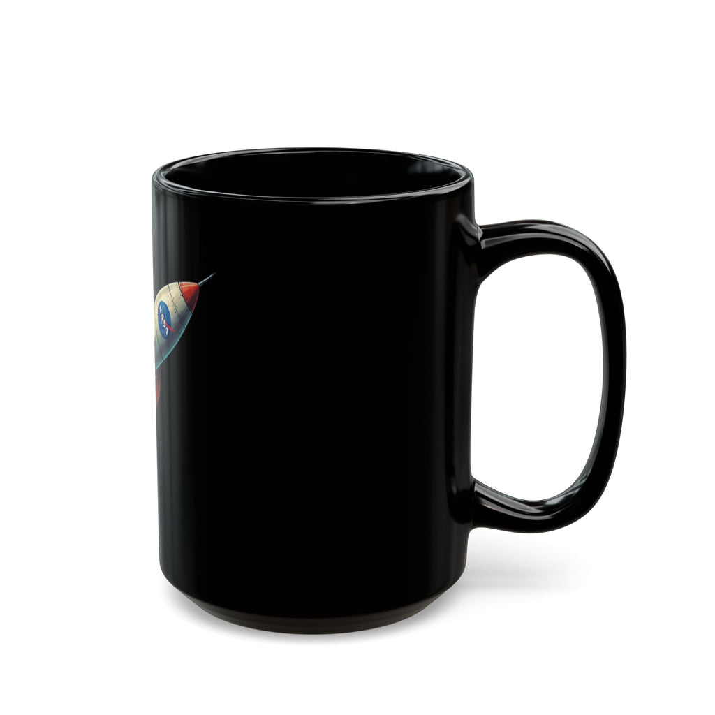 "Mars 2 Day Shipping" Black Ceramic Mug — Graphic