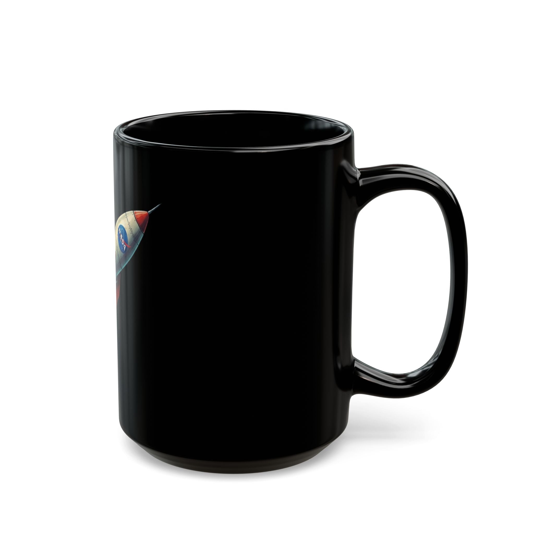 "Mars 2 Day Shipping" Black Ceramic Mug — Graphic