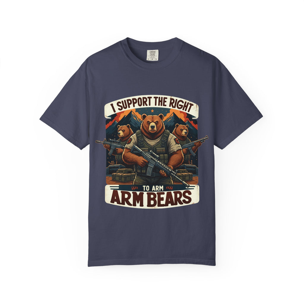 "The Right to Arm Bears (Mountain Division)" Unisex Garment-Dyed T-shirt