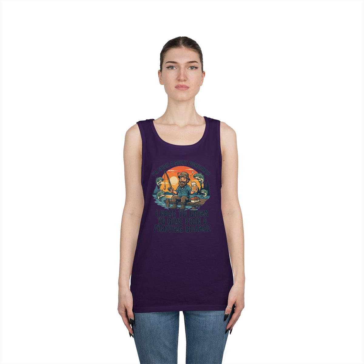 "Drink to Give Fish a Fighting Chance" Tank Top