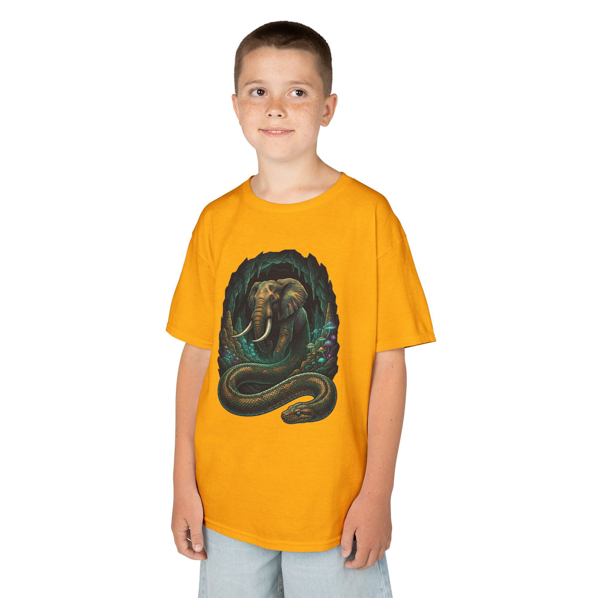 Color: Gold | Grootslang (South African Mythology) Kids Tee