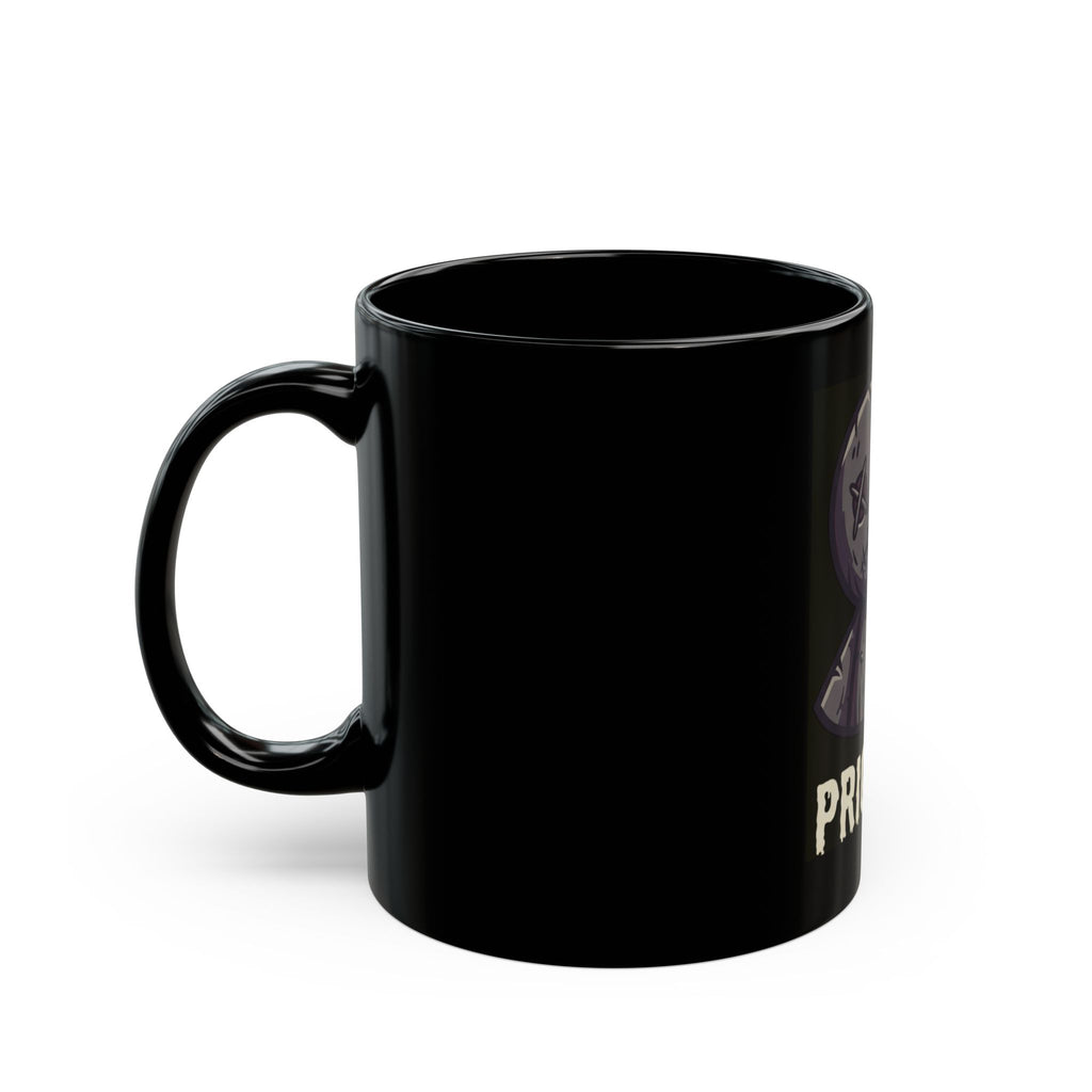 "Prick Me Where I Like It" Black Ceramic Mug — Graphic