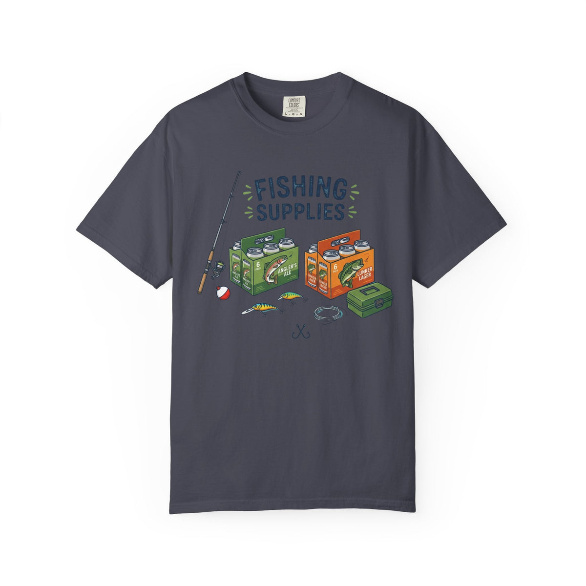 Color: Navy | Fishing Supplies Unisex Garment-Dyed Tee