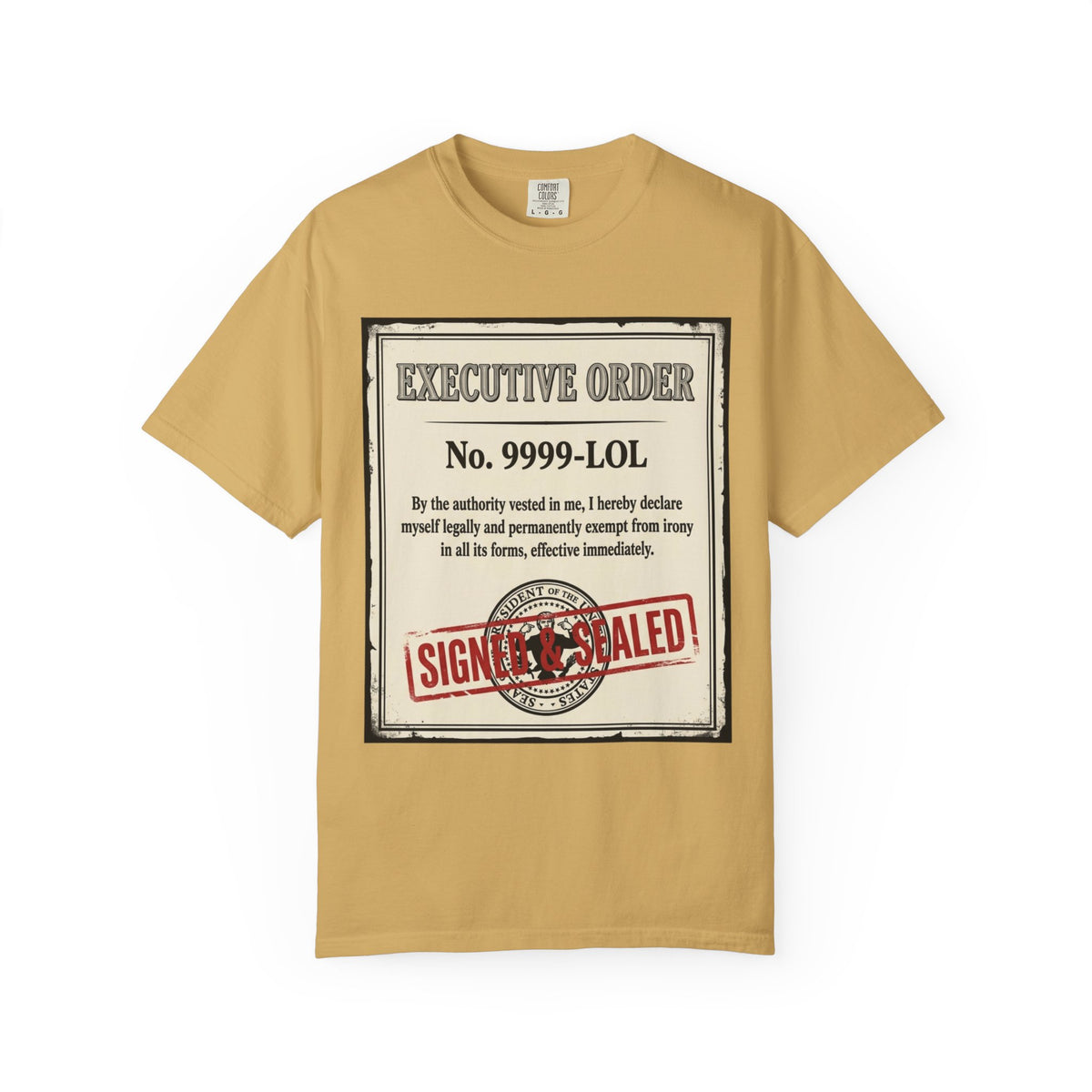 "Irony Free" Unisex Garment-Dyed Tee