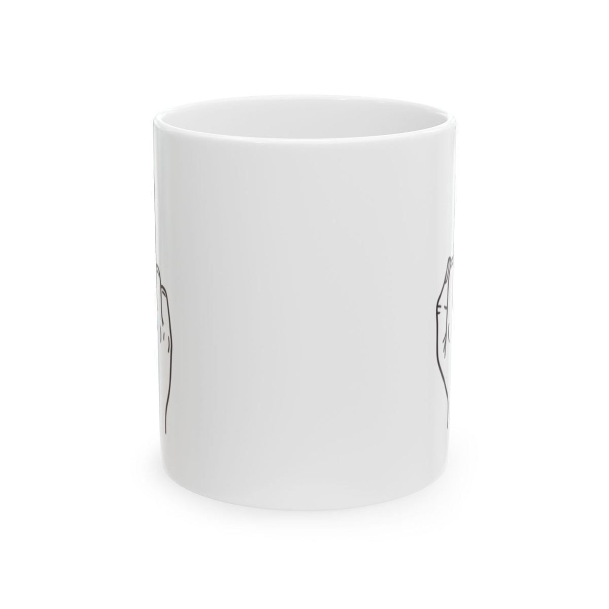 "F@#% OFF" White Ceramic Mug — Graphic