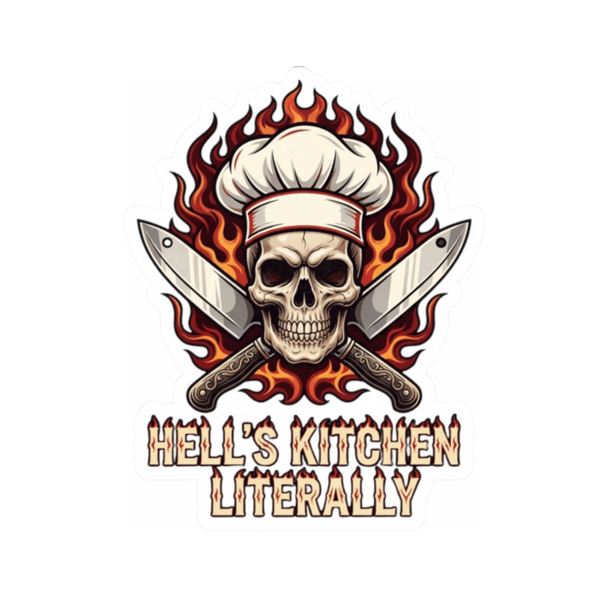 "Hell's Kitchen Literally" Sticker — Main