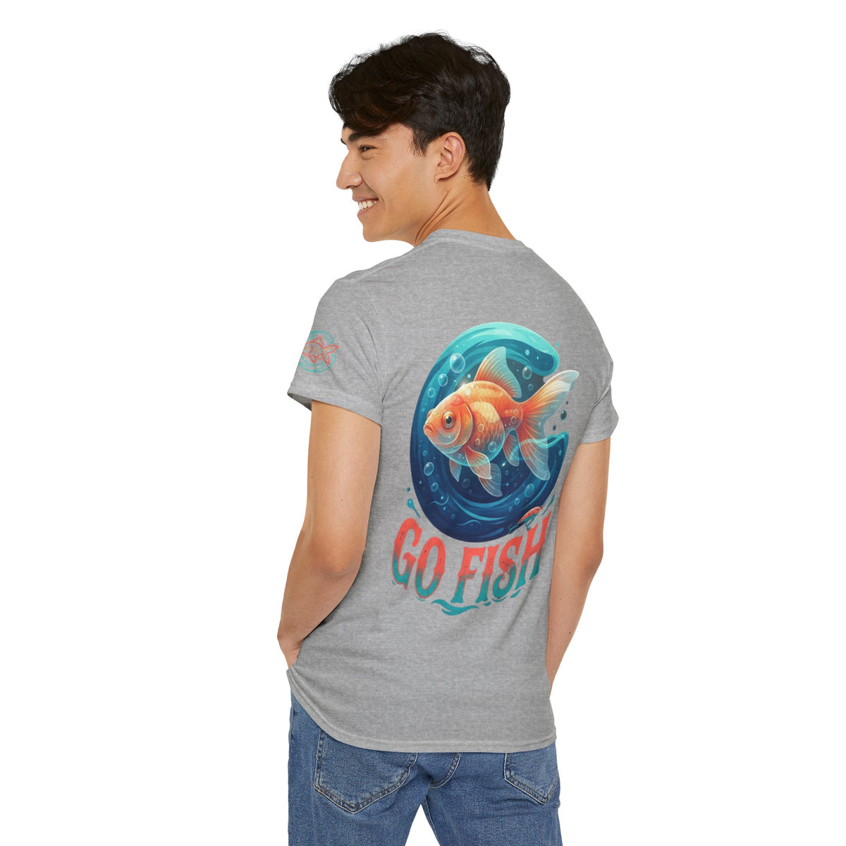 Color: Sport Grey | Go Fish Premium Graphic Tee