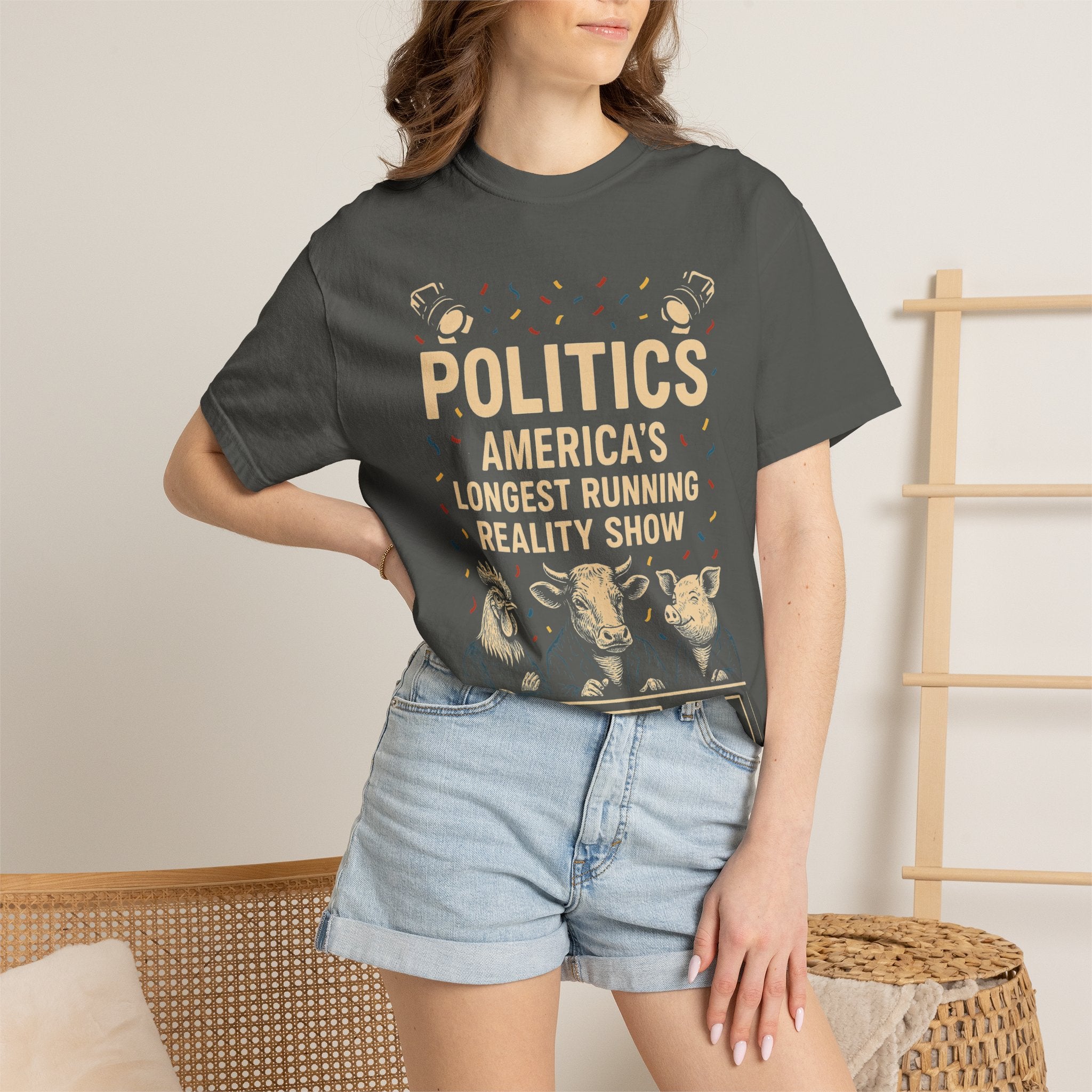 "The Ultimate Reality Show" Unisex Garment-Dyed T-shirt