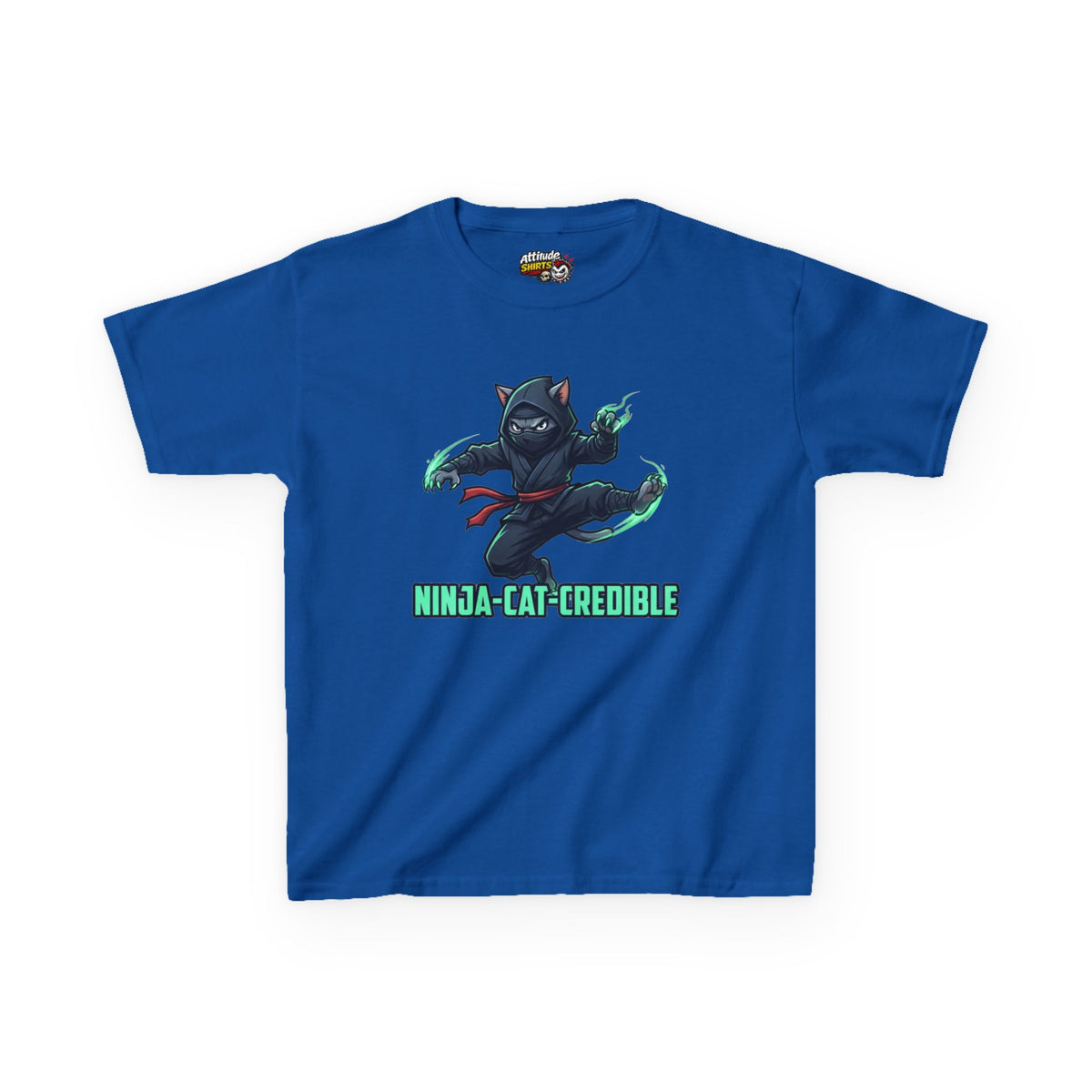 "Ninja Cat Credible" Kids Tee