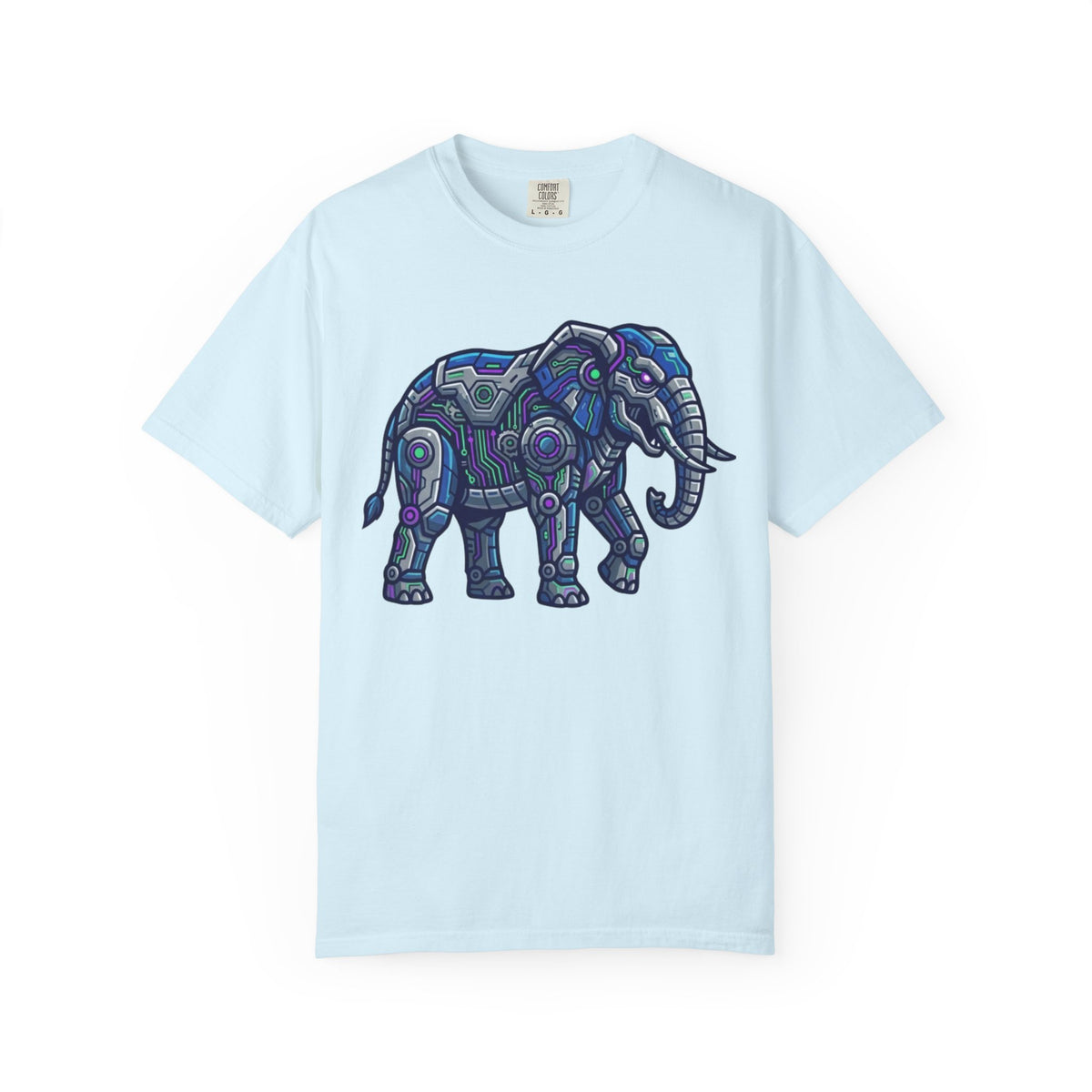 Color: Chambray | Cyber Elephant Unisex Garment-Dyed Tee