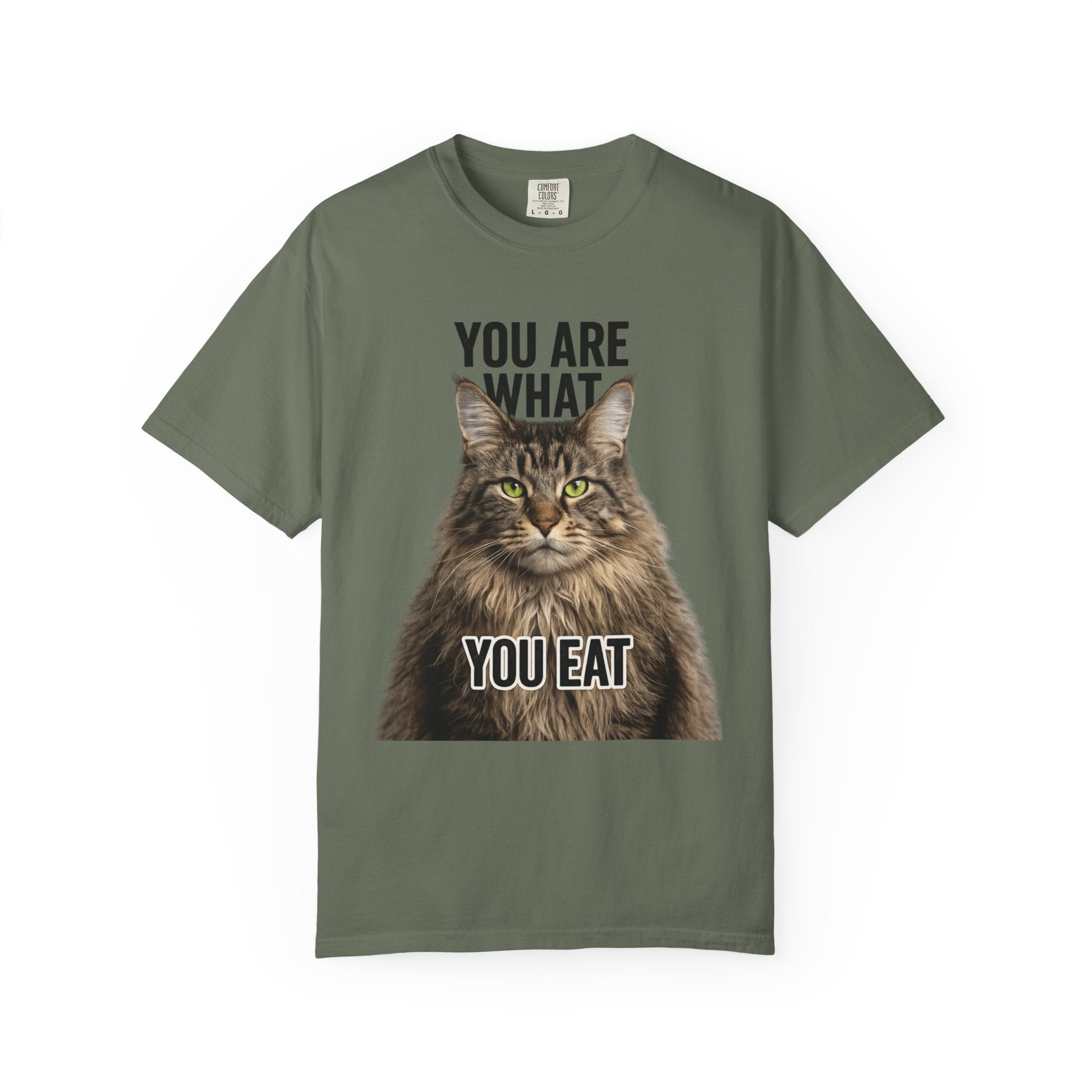 "You Are What You Eat - Cat 5" Unisex Garment-Dyed T-shirt