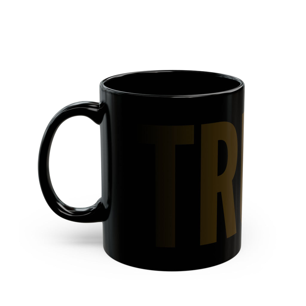 "Trump Honest Truth" Black Ceramic Mug — Graphic