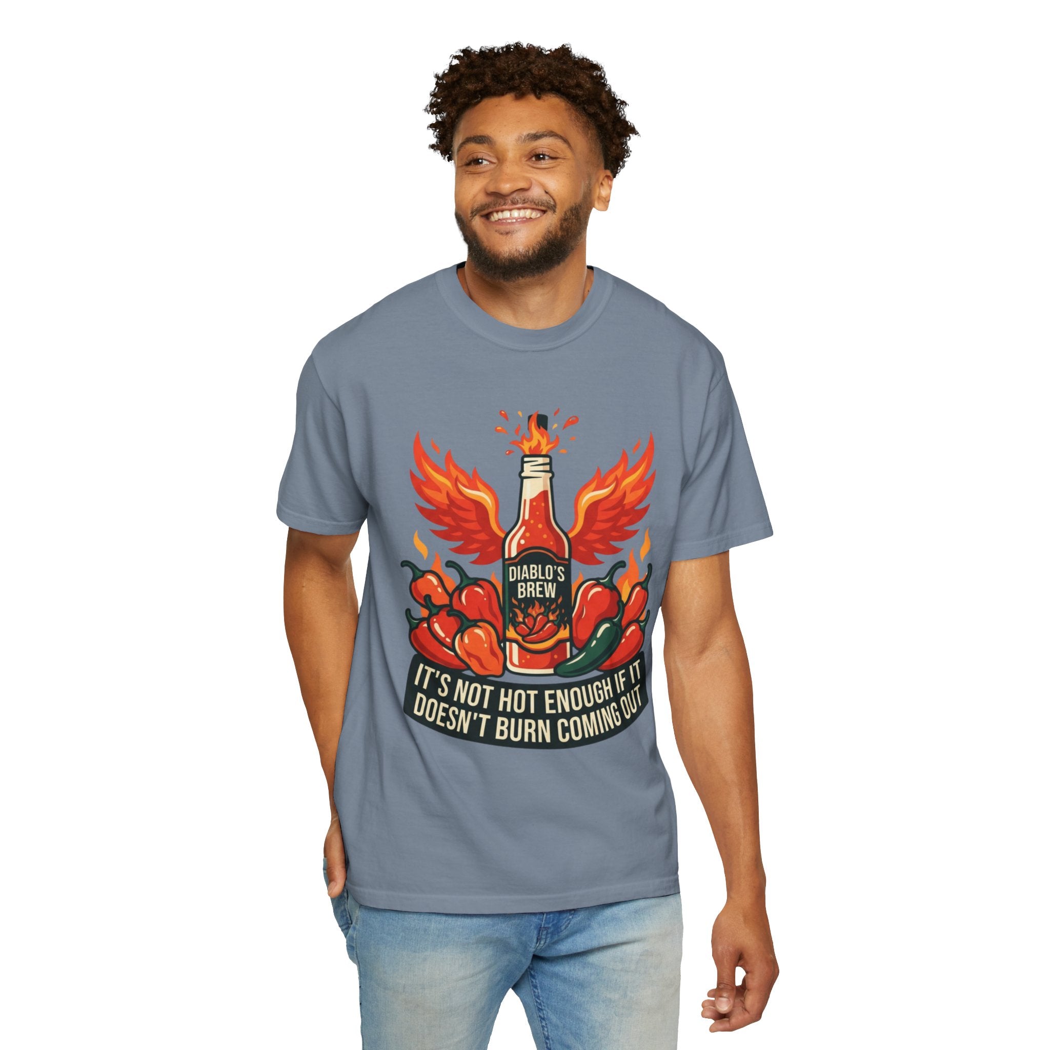 "Burns Coming Out" Unisex Garment-Dyed Tee