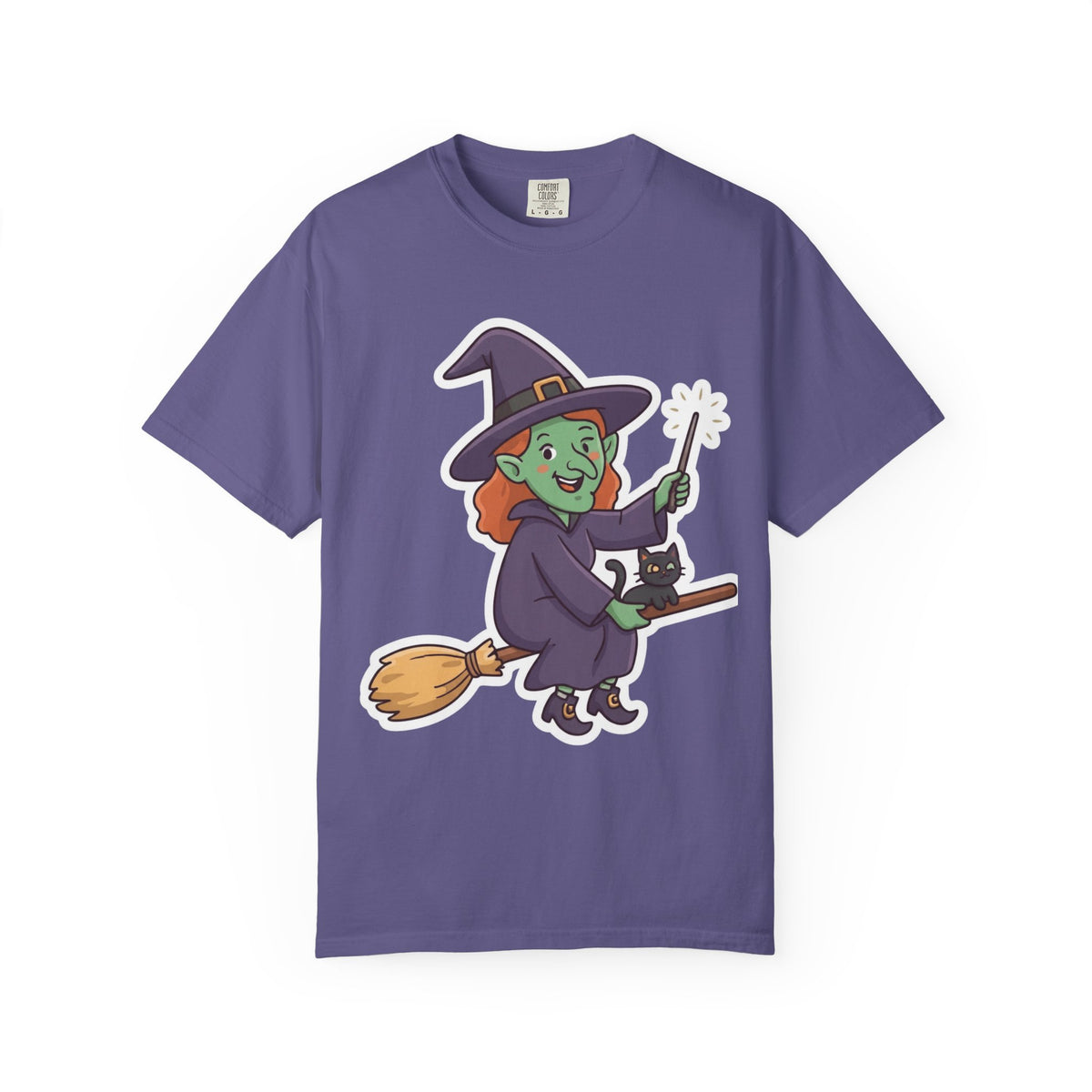 Color: Grape | Witch Unisex Garment-Dyed Tee