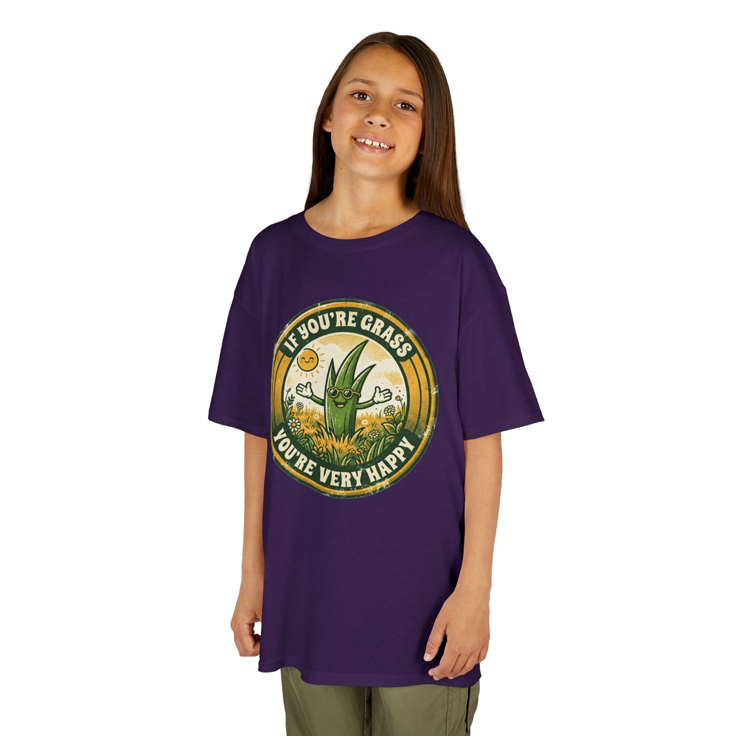"If You're Grass You're Very Happy" Kids Tee