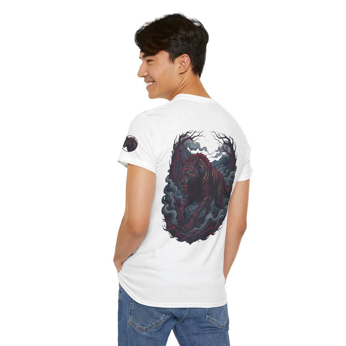 Color: White | The Beast of Gévaudan (France) Premium Graphic Tee