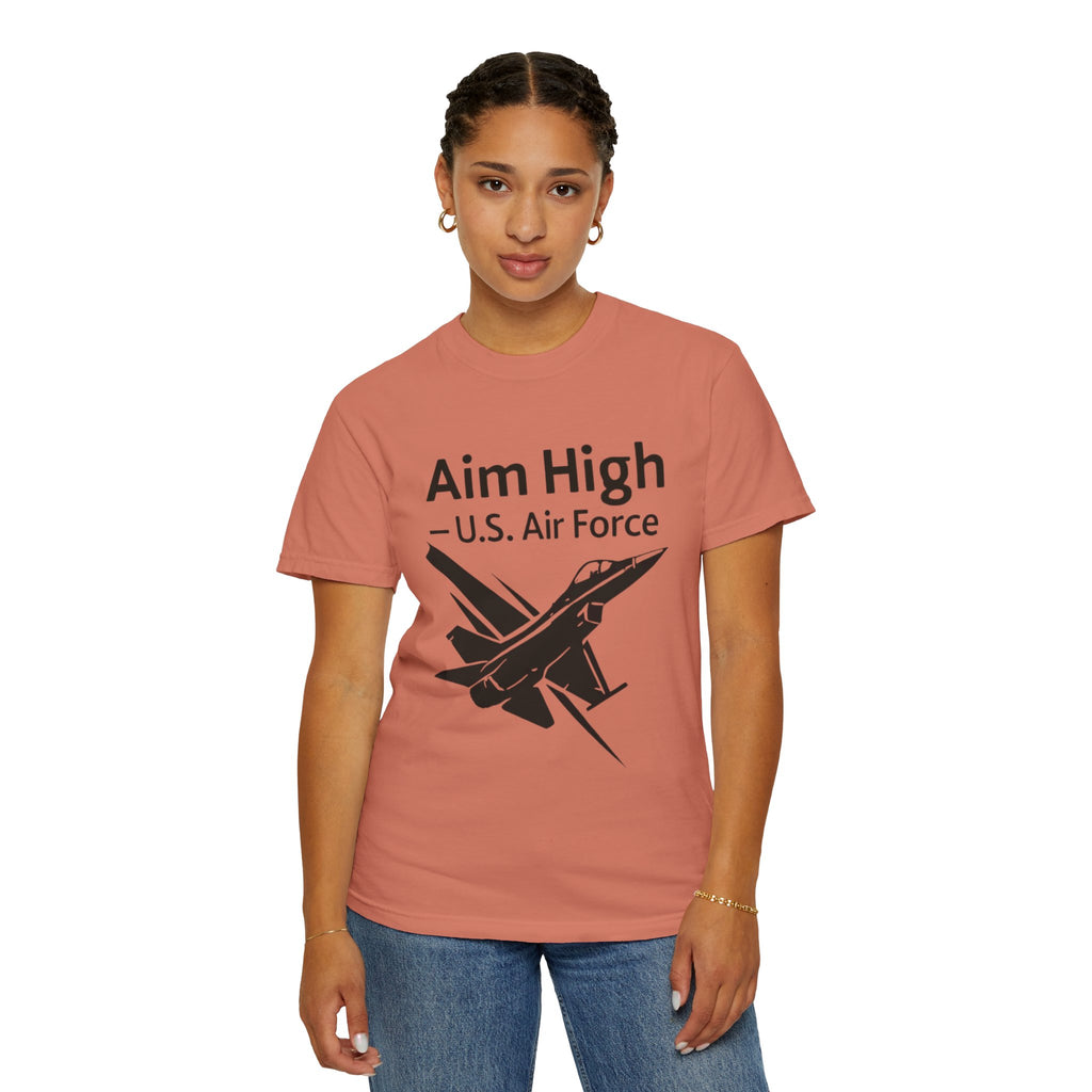 "Aim High" Unisex Garment-Dyed T-shirt