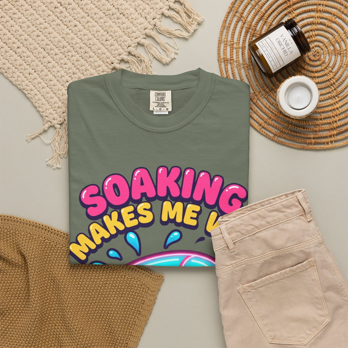 Soaking Makes Me Wet Unisex Garment-Dyed Tee