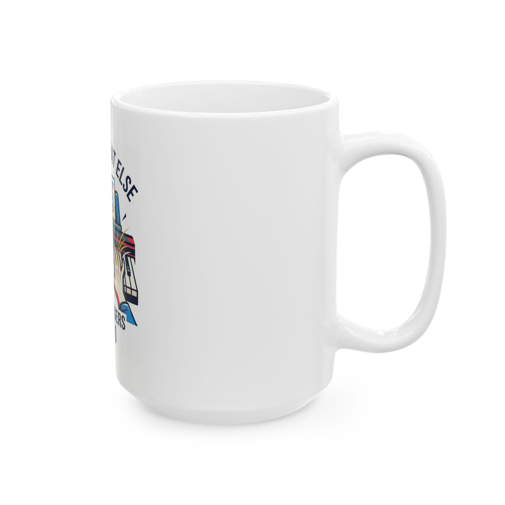"Imagine What Else These Fingers Can Do" White Ceramic Mug