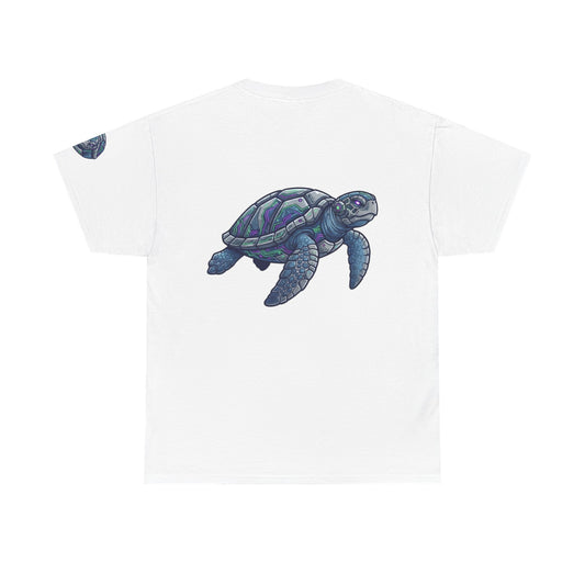 Color: White | Cyber Turtle Premium Graphic Tee