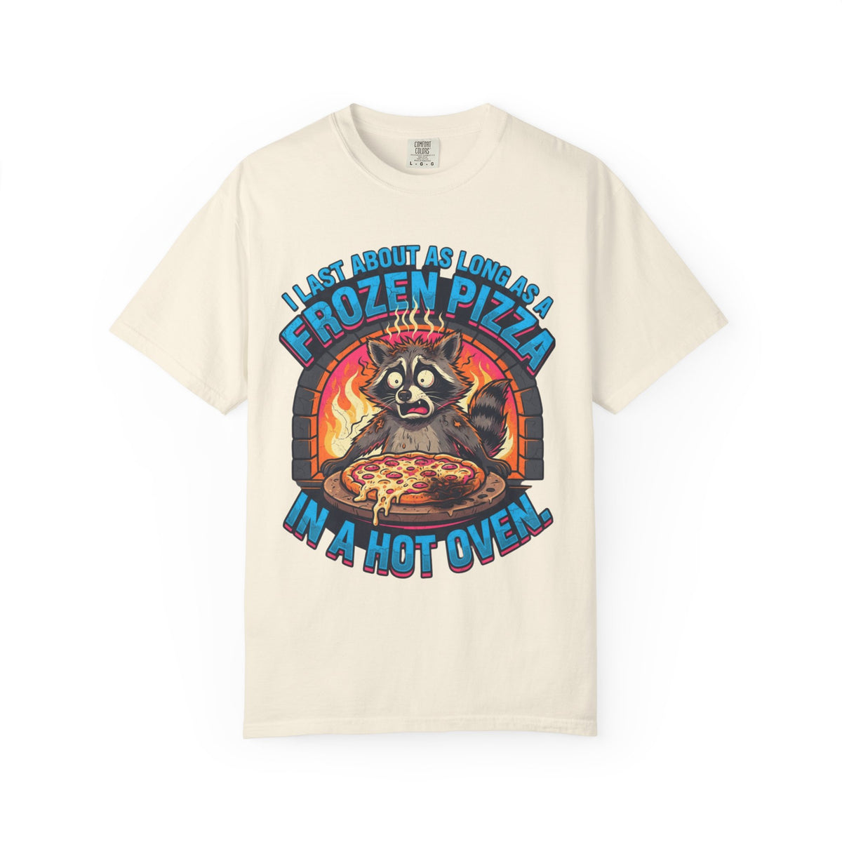 Color: Ivory | Frozen Pizza in a Hot Oven Unisex Garment-Dyed Tee