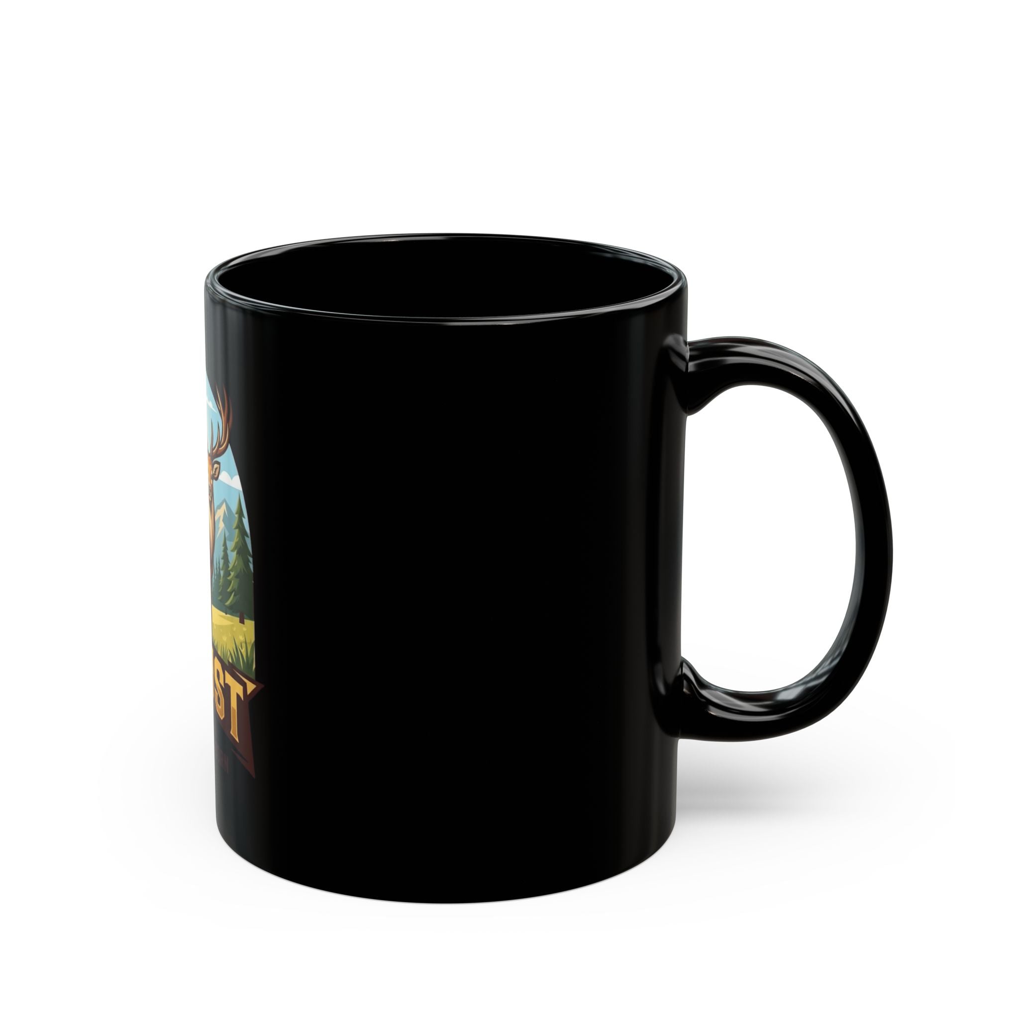 "August Legend" Black Ceramic Mug