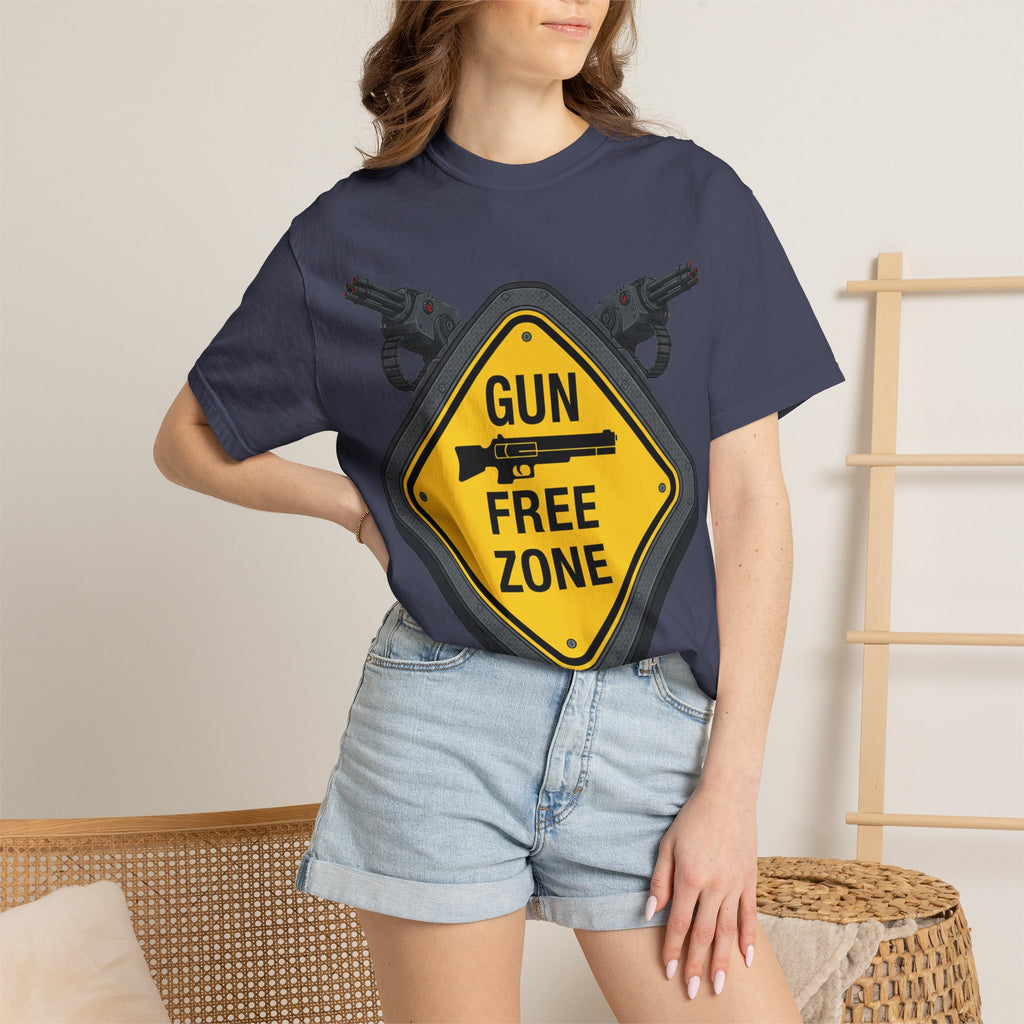 "Gun Free Zone (Heavy Metal Edition)" Unisex Garment-Dyed T-shirt