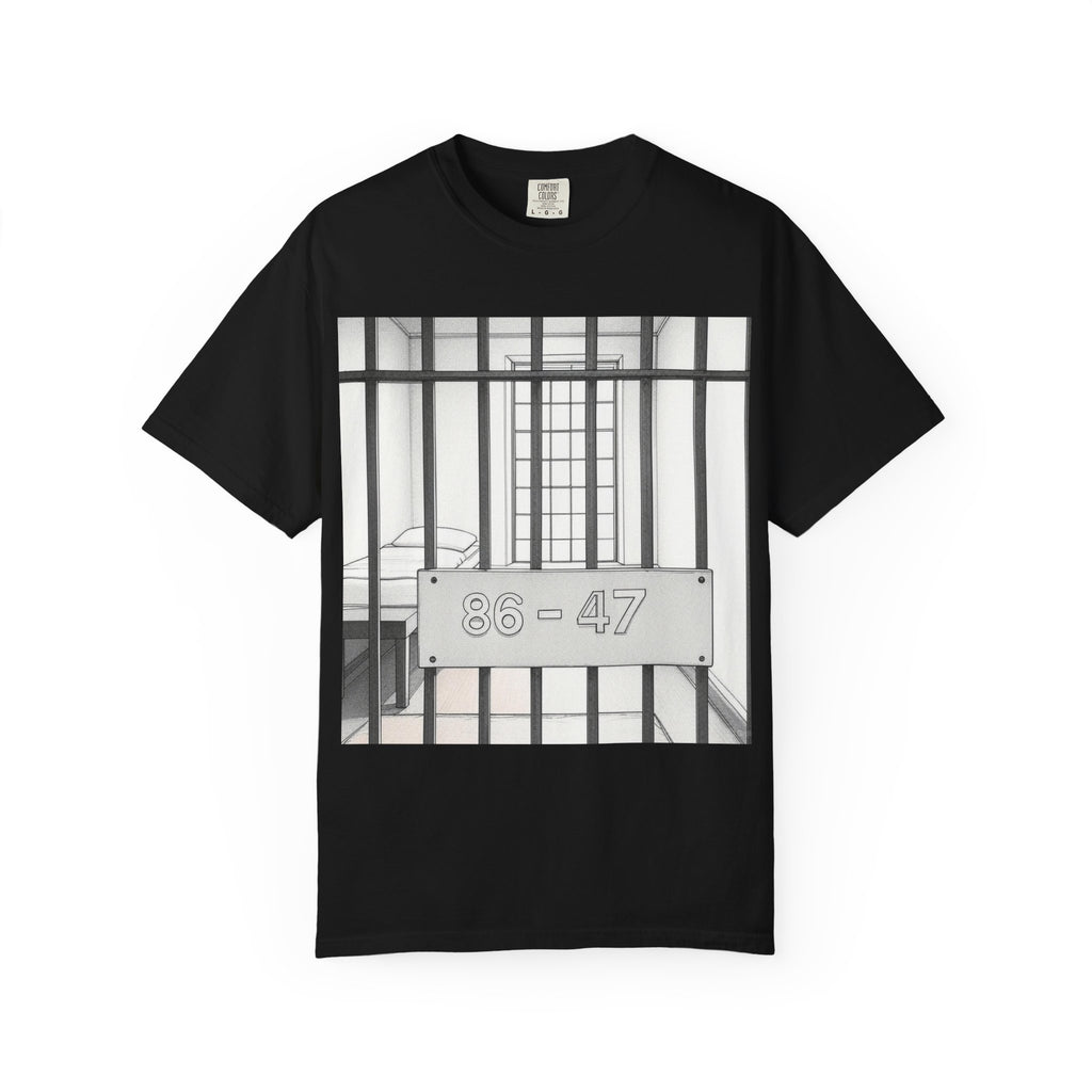 "86-47 Jail Cell" Unisex Garment-Dyed T-shirt