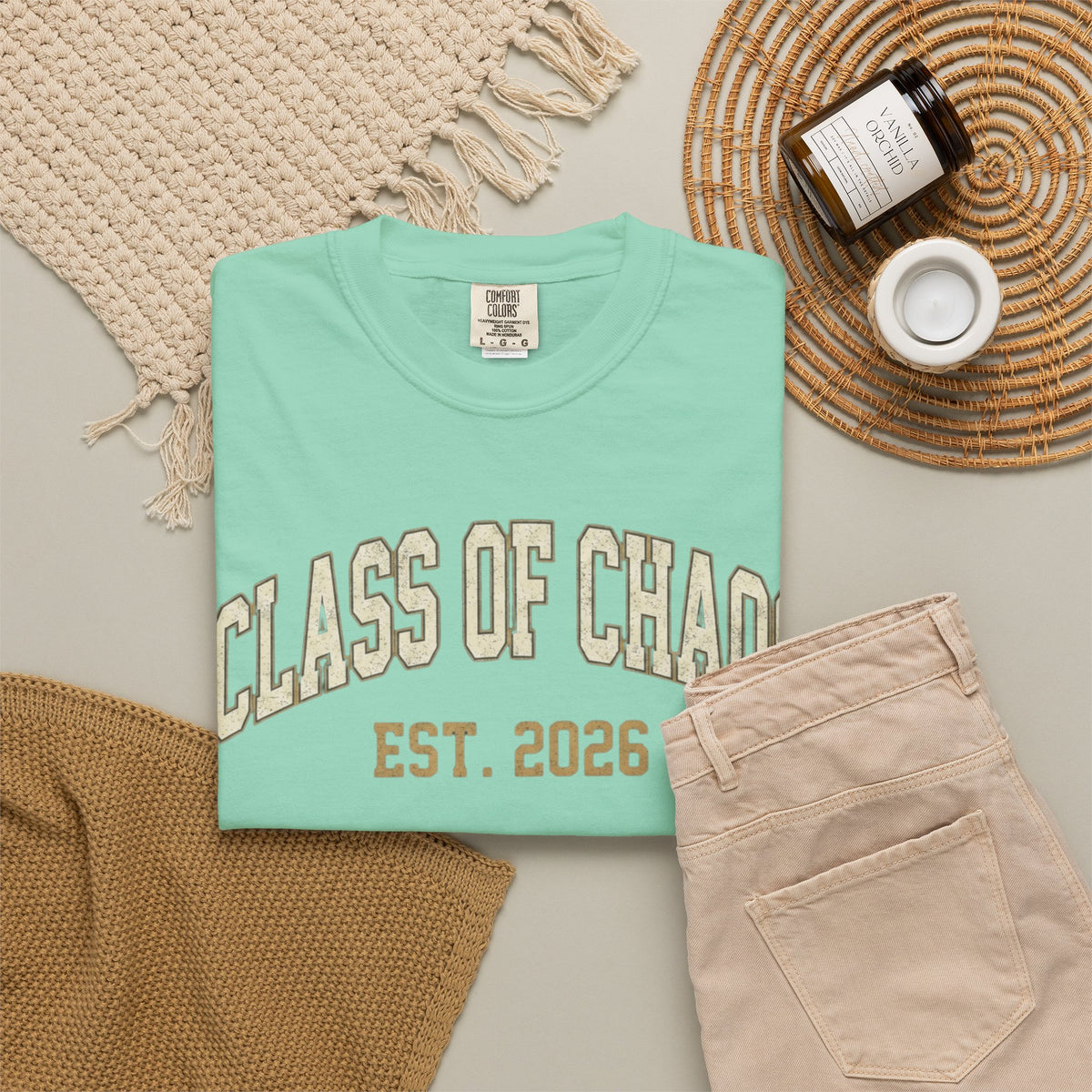 "Class of Chaos" Unisex Garment-Dyed Tee