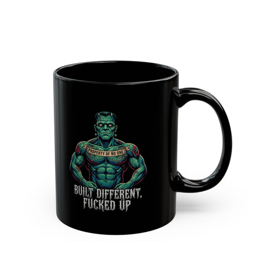 "Built Different" Black Ceramic Mug