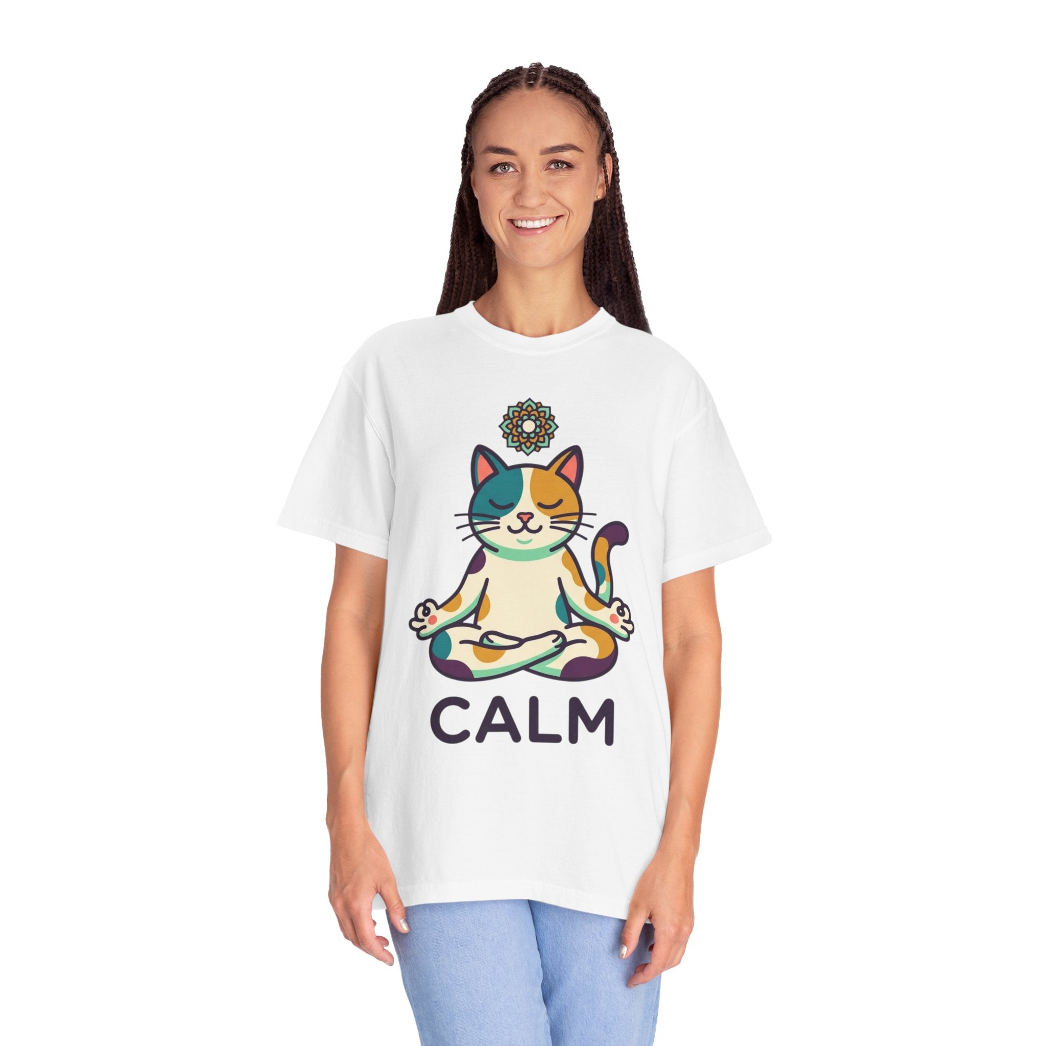 "Cat CALM" Unisex Garment-Dyed Tee