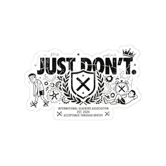 The Anti-Motivational Manifesto | Kiss-Cut Sticker — AttitudeShirts
