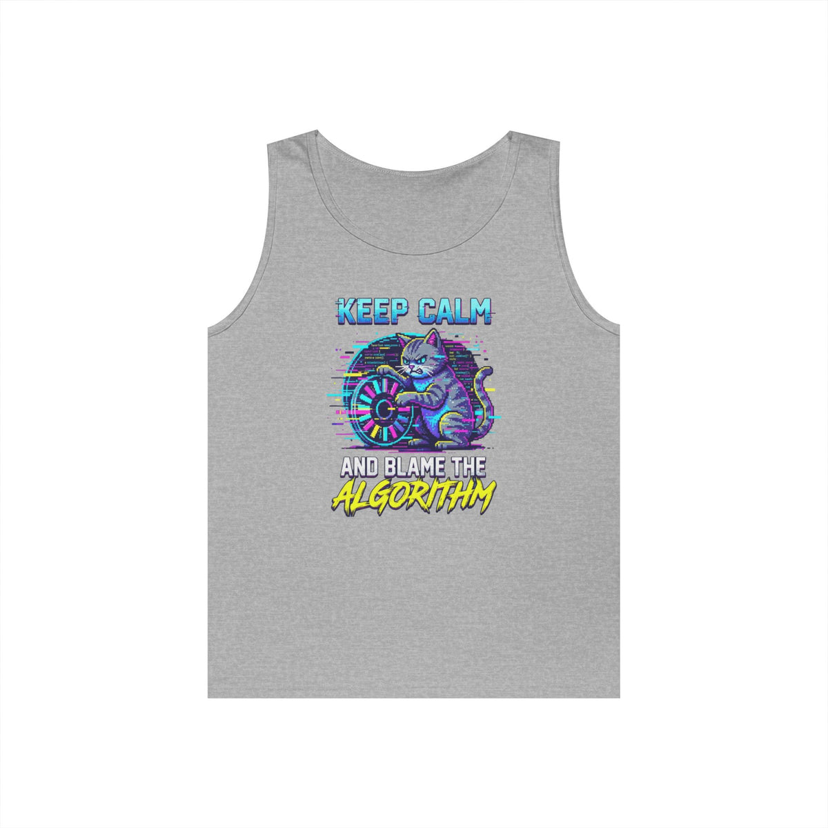 Color: Sport Grey | Keep Calm And Blame The Algorithm Tank Top