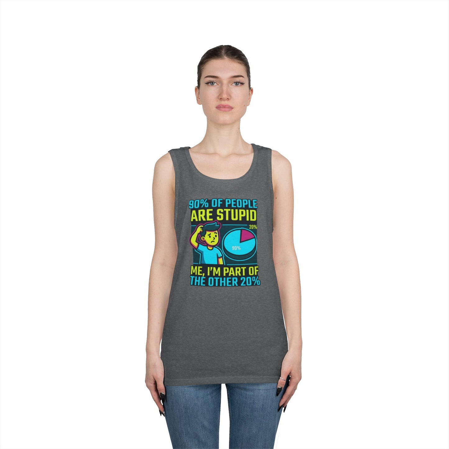 "90% Of People Are Stupid" Tank Top