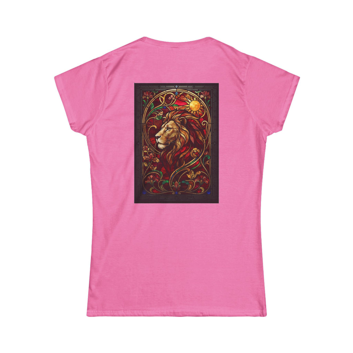 "Stained Glass Sign LEO" Women's Tee