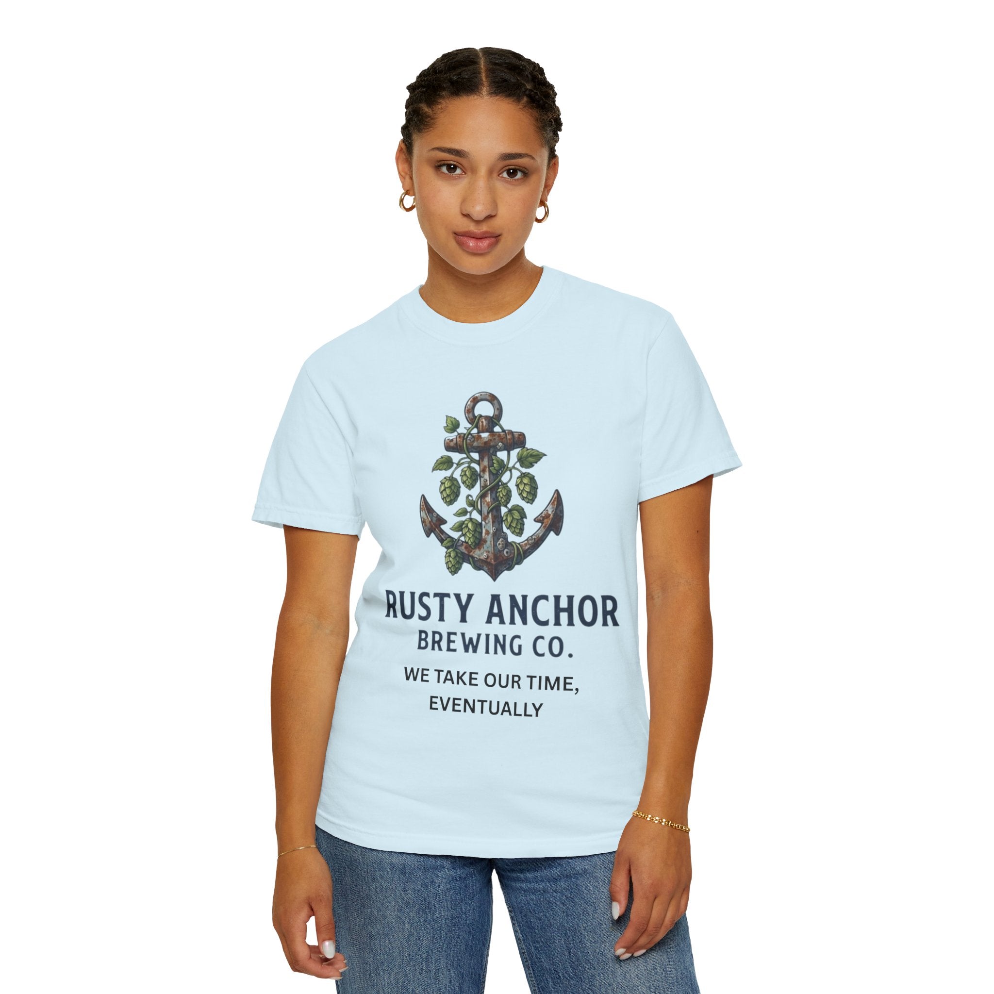 "Rusty Anchor Brewing" Unisex Garment-Dyed Tee